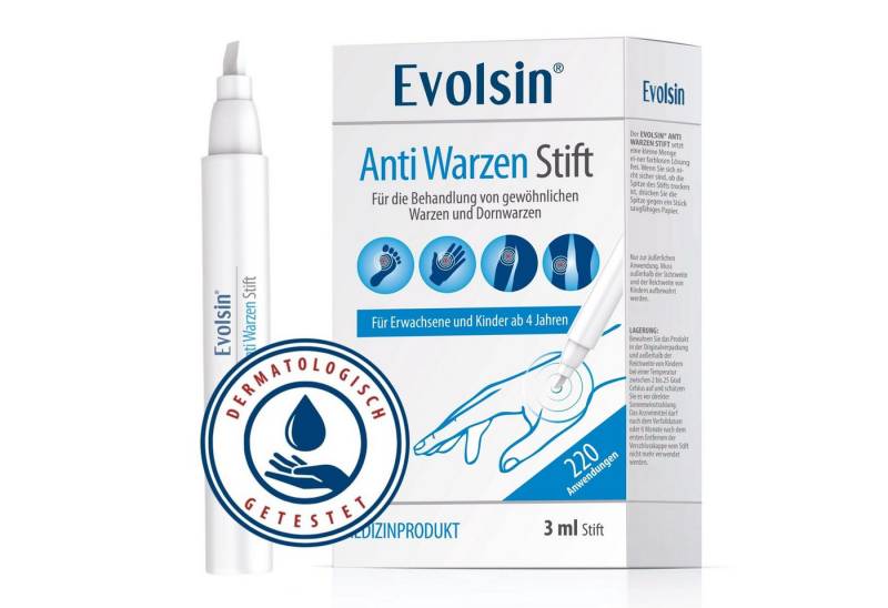 Evolsin Warzen-Behandlungsstift Evolsin – Anti Warzen Stift gegen Warzen von Evolsin