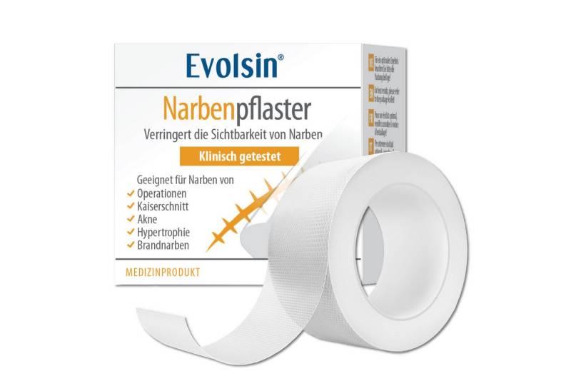 Evolsin Wundpflaster Transparentes Narbenpflaster bei OP & Kaiserschnitt Narben, Diskrete Anwendung, Optimale Anwendung, Atmungsaktives Silikon von Evolsin