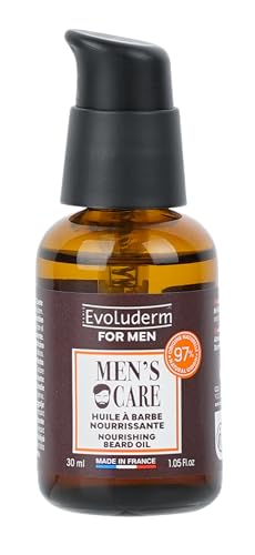 EVOLUDERM – Bartöl für Herren – 30 ml – 97 % natürlichen Ursprungs – vegan – hergestellt in Frankreich von Evoluderm