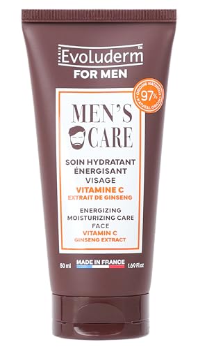 EVOLUDERM Feuchtigkeitsspendende Pflege für Herren, 50 ml, 97 % natürlicher Ursprung, vegan, hergestellt in Frankreich von Evoluderm