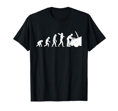 Evolution KFZ Mechaniker - Lustiges Automechaniker T-Shirt für Männer - Schwarz, S von Evolution KFZ Mechaniker
