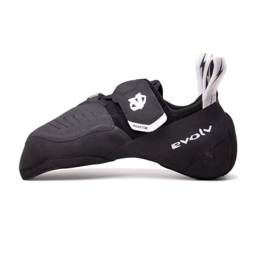 Evolv Phantom Schwarz - Aggressiver High-Performance Kletterschuh, Größe EU 45 - Farbe Black - White von Evolv