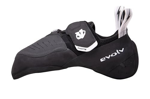 Evolv Phantom Schwarz - Aggressiver High-Performance Kletterschuh, Größe EU 45 - Farbe Black - White von Evolv