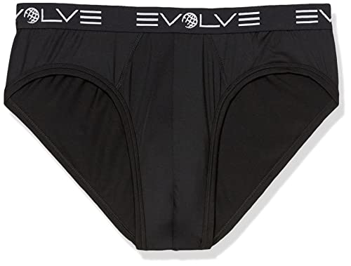 Evolve Herren Micro Sport 3er-Pack No Show Slip, Schwarz, X-Large von Evolve