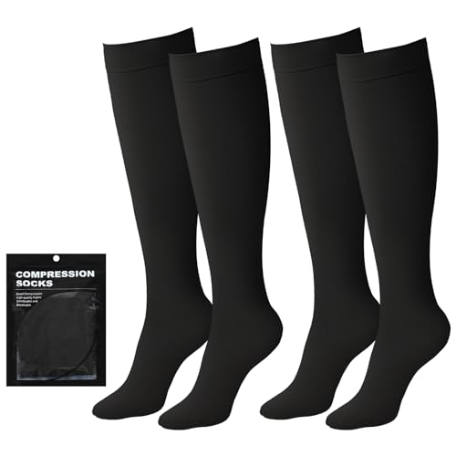 Evolyline 2 Paar Medizinische Kompressionsstrümpfe Damen Herren 20-30 mmHg Klasse 2, Waden Geschlossenem Zehenbereich StützstrüMpfe Kompressionssocken Thrombosestrümpfe Abgestufte Unterstützung ödeme von Evolyline