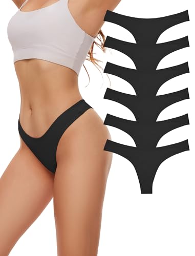 Evolyline Baumwolle Tanga Damen String Damen Baumwolle Tanga Set Strings & Tangas Unterhosen Slip Unterwäsche für Frauen Mehrpack Atmungsaktiv Panties von Evolyline