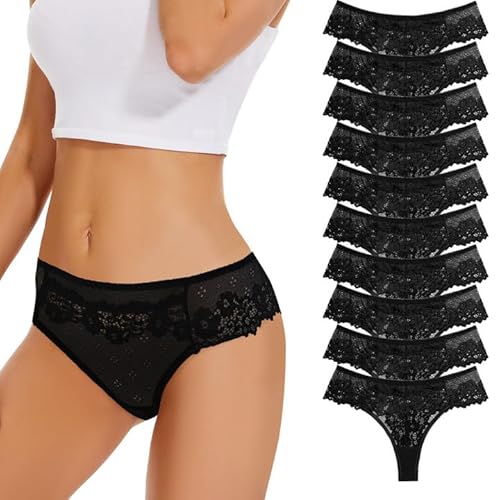 Evolyline Spitze Strings & Tangas für Damen - Baumwolle Spitzen Unterwäsche für Frauen von Evolyline