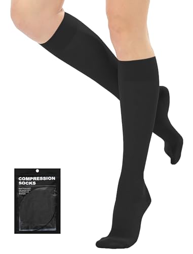 Evolyline Kompressionsstrümpfe Damen Herren 18-22 mmHg Klasse I, Waden Geschlossenem Zehenbereich Stützstrümpfe Kompressionssocken Thrombosestrümpfe Abgestufte Unterstützung ödeme von Evolyline