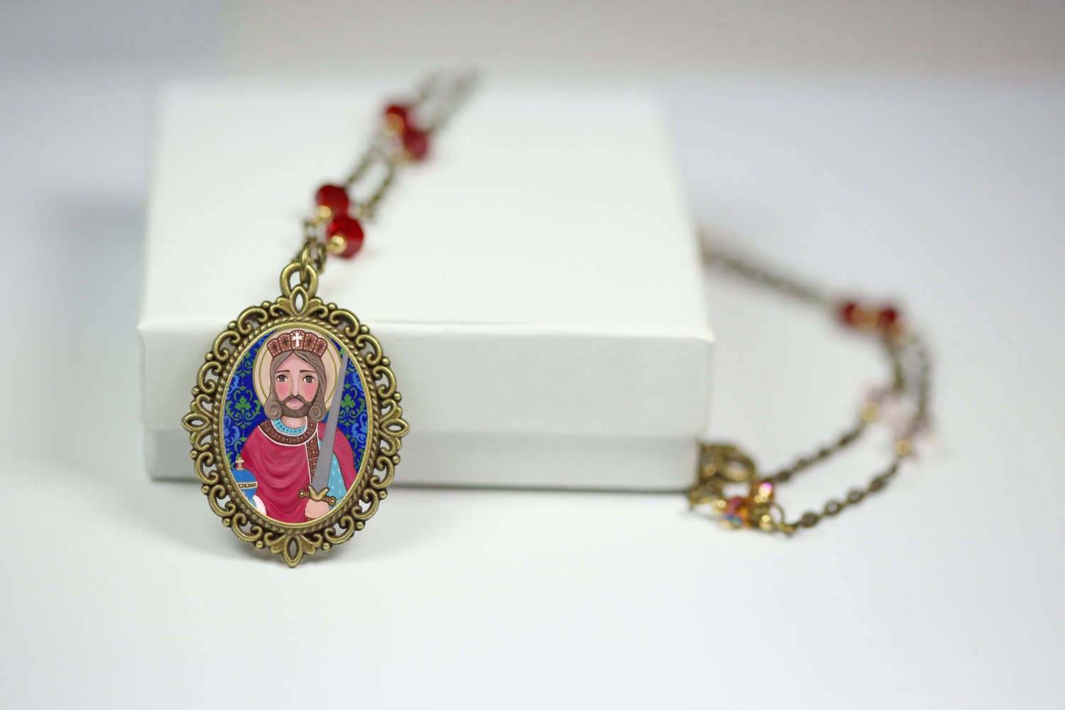 "Schmuck-Handgemachte Kunst-Anhänger-Halskette "st Henry"-Kunst Der Evonagallery." von Evonagallery