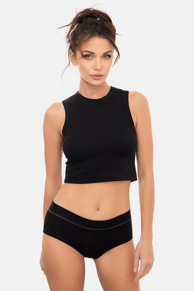 Evoni Crop-Top Damen Shirt Top bauchfrei von Evoni