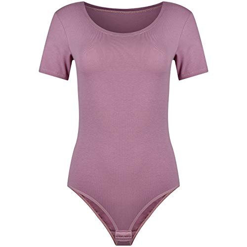 Evoni Damen Body kurzarm altrosa S von Evoni