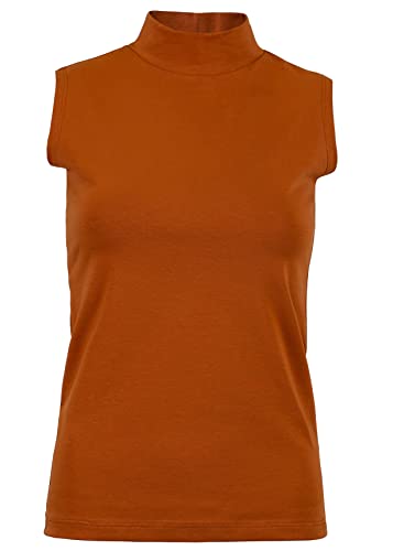 Evoni Damen T-Shirt ärmellos Zimt M von Evoni