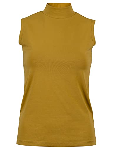 Evoni Damen T-Shirt ärmellos senf S von Evoni