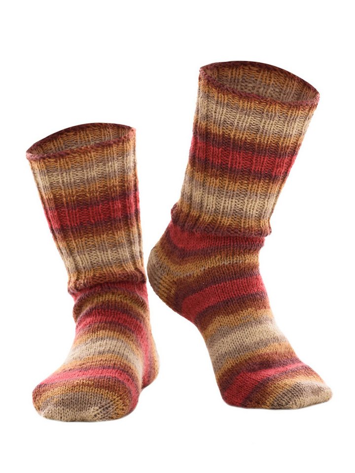 Evoni Thermosocken Wollsocken handgestrickt strapazierfähig vielseitig einsetzbar von Evoni