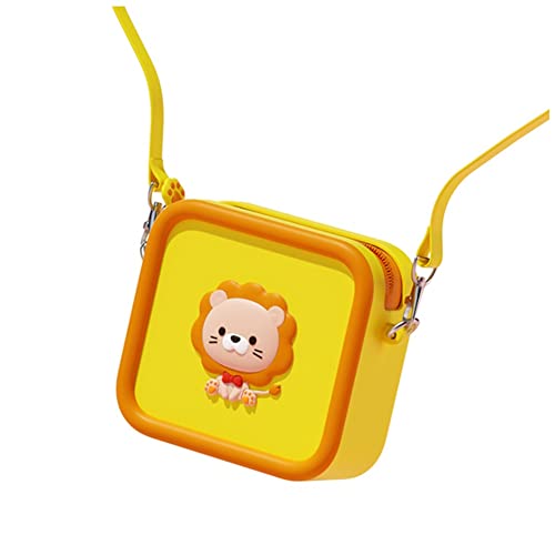 Evvmnaks Kinderkamera-Aufbewahrungstasche Tide Satchel Cartoon -Body Bag Mode Geldbörse für Kleinkind Mini Kamera Tasche, A, siehe abbildung, Lion von Evvmnaks
