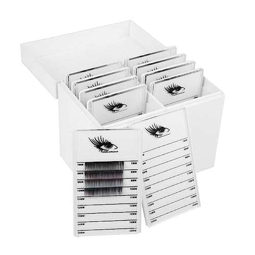 Evzvwruak 10-Lagige Wimpern-Aufbewahrungsbox, Acryl-Wimpern-Aufbewahrungsbox, Make-Up-Organizer, Wimpernkleber-Palette, Wimpernhalter, Pfropfen-Wimpernverlängerungswerkzeug von Evzvwruak