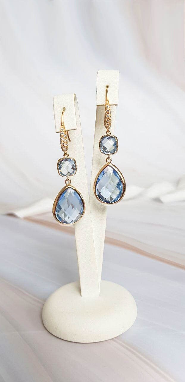 Braut Ohrringe | Hochzeit Kristall Schmuck Abend Abendschmuck Vintage von EwansGarden