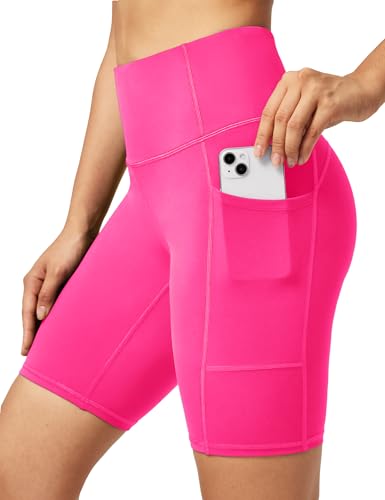 Ewedoos Sporthose Damen Kurz mit Taschen Sport Gym Shorts Laufhose Damen Kurz High Waist Kurze Leggings Radlerhose Blickdicht von Ewedoos