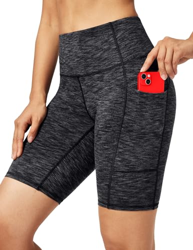 Ewedoos Sporthose Damen Kurz mit Taschen Sport Gym Shorts Laufhose Damen Kurz High Waist Kurze Leggings Radlerhose Blickdicht von Ewedoos