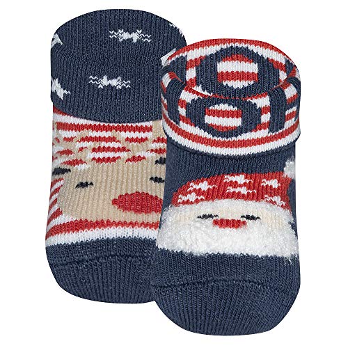 Ewers 2er Pack Weihnachtssocken Newborn Babysocken für Jungen und Mädchen Weihnachten, MADE IN EUROPE, Baumwolle Baby Socken Erstling von EWERS