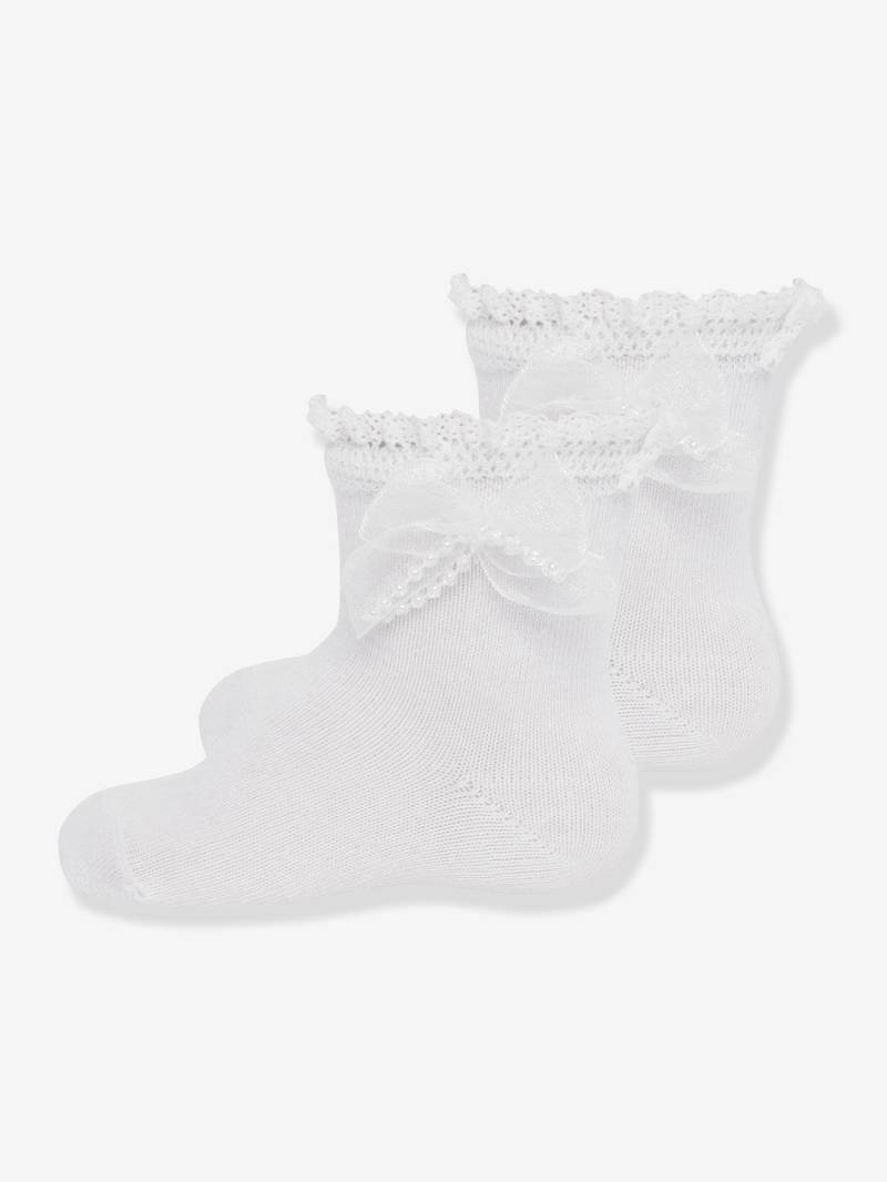 2er-Pack Mädchen Taufsocken mit Spitze ewers von Ewers