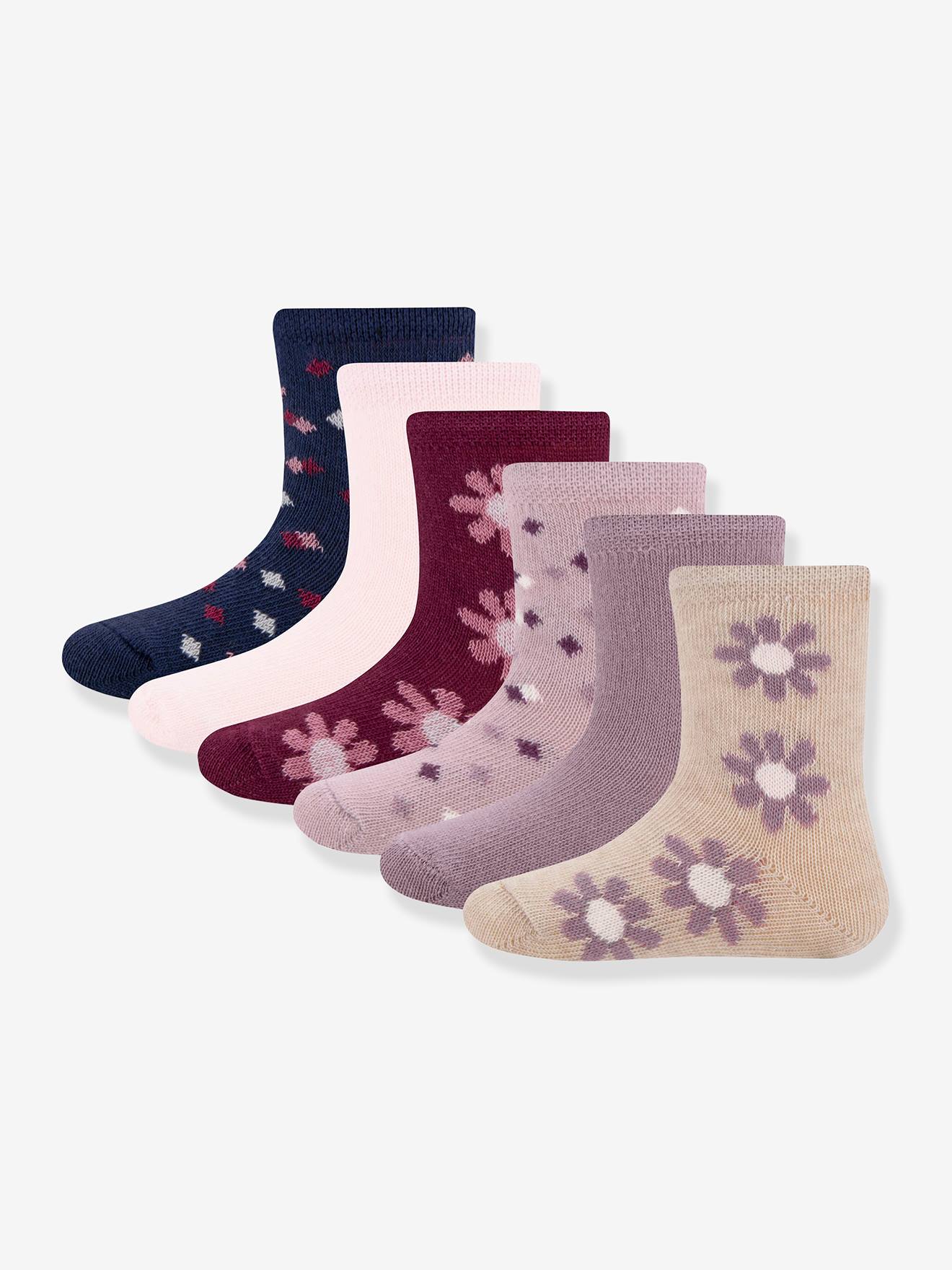 6er-Pack Socken Blumen/Punkte Ewers Mädchen von Ewers