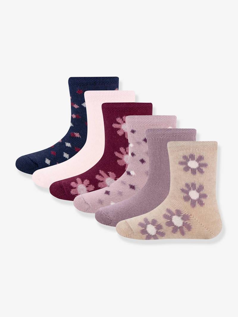 6er-Pack Socken Blumen/Punkte Ewers Mädchen von Ewers