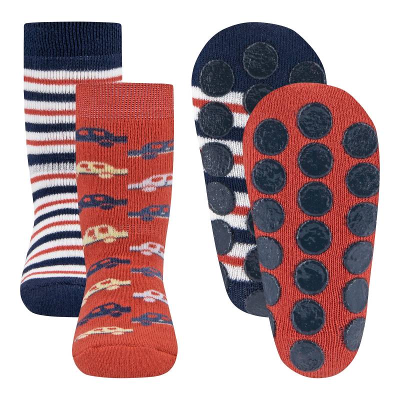 Ewers 2er-Pack ABS-Socken Autos Ringel von Ewers