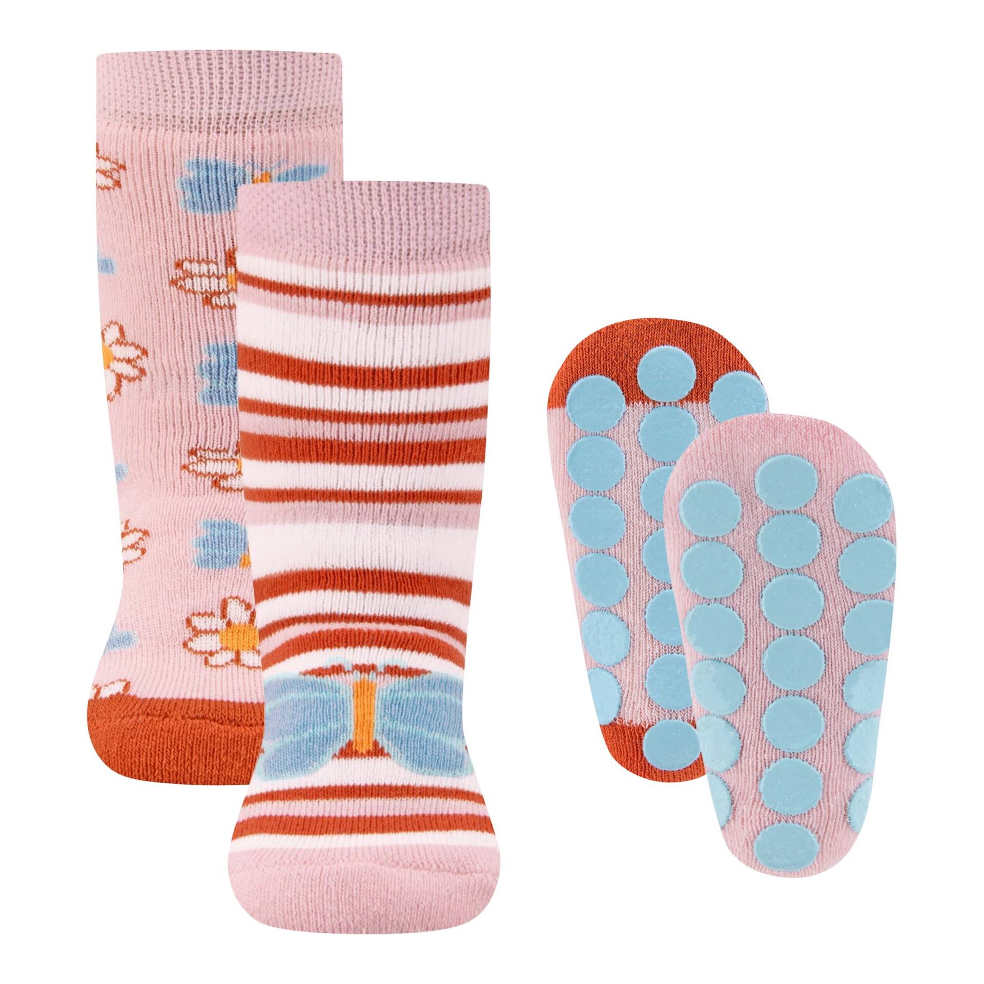 Ewers 2er-Pack ABS-Socken Blumen Ringel von Ewers