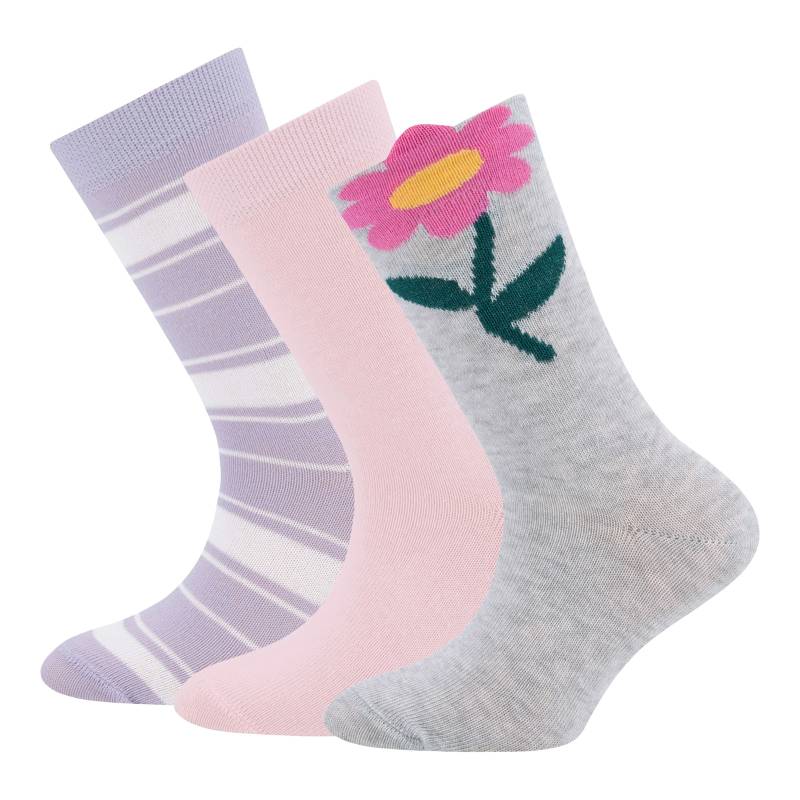 Ewers 3er-Pack Socken Blume Ringel von Ewers