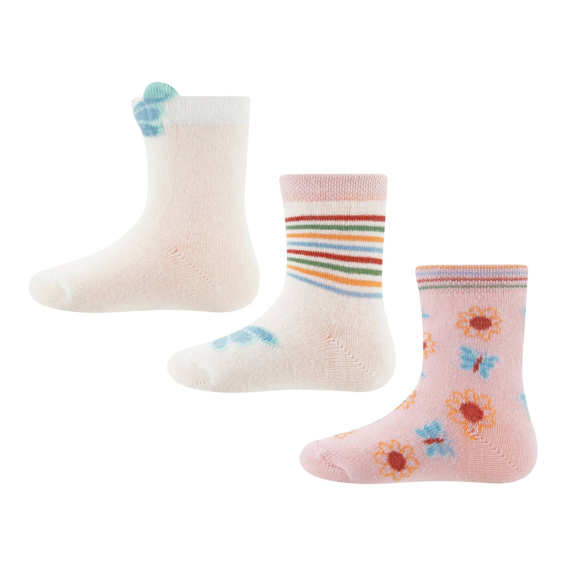 Ewers 3er-Pack Socken Schmetterlinge von Ewers