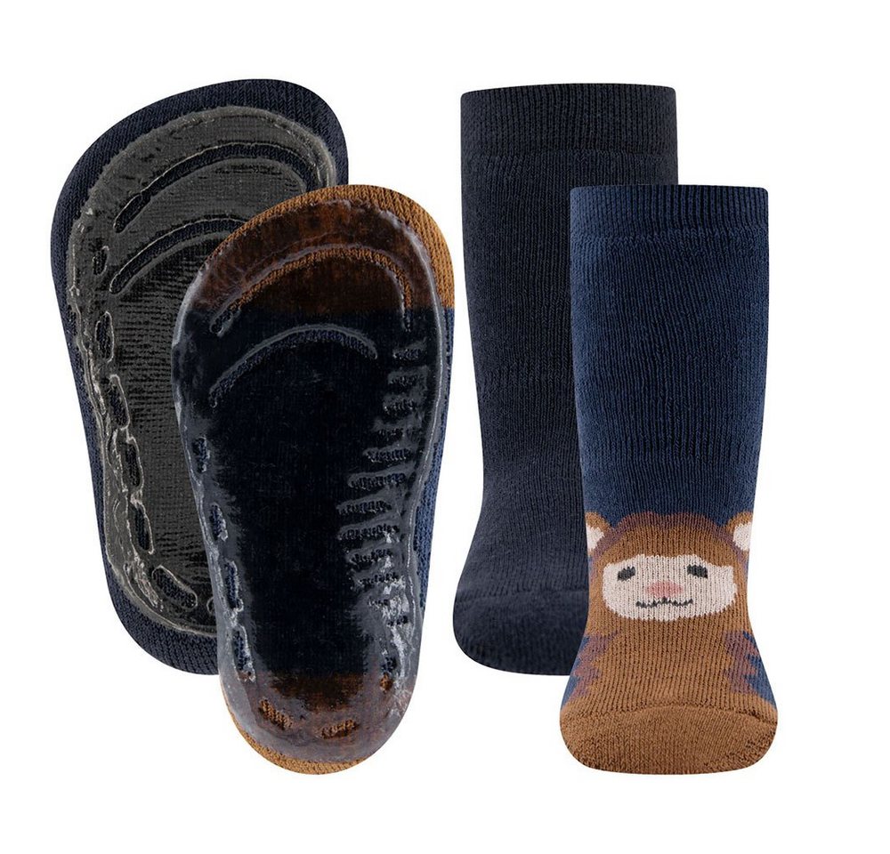 Ewers ABS-Socken Stoppersocken 2er Pack Alpaka/Uni (2-Paar) von Ewers
