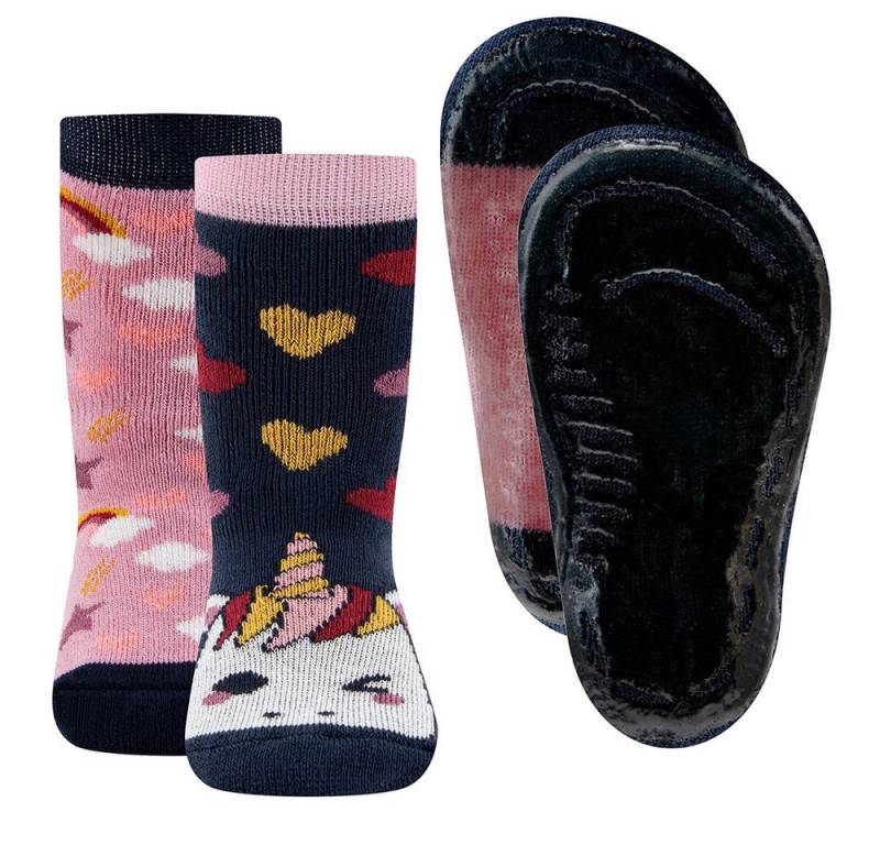 Ewers ABS-Socken Stoppersocken 2er Pack Einhorn (2-Paar) von Ewers