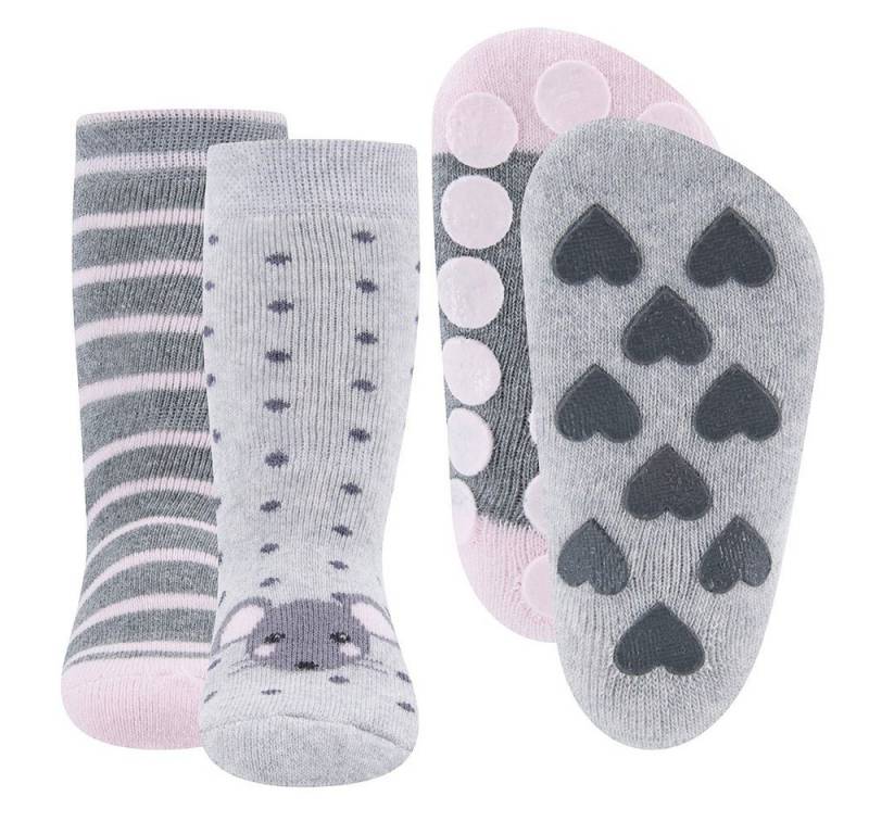 Ewers ABS-Socken Stoppersocken 2er Pack Maus/Ringel (2-Paar) von Ewers