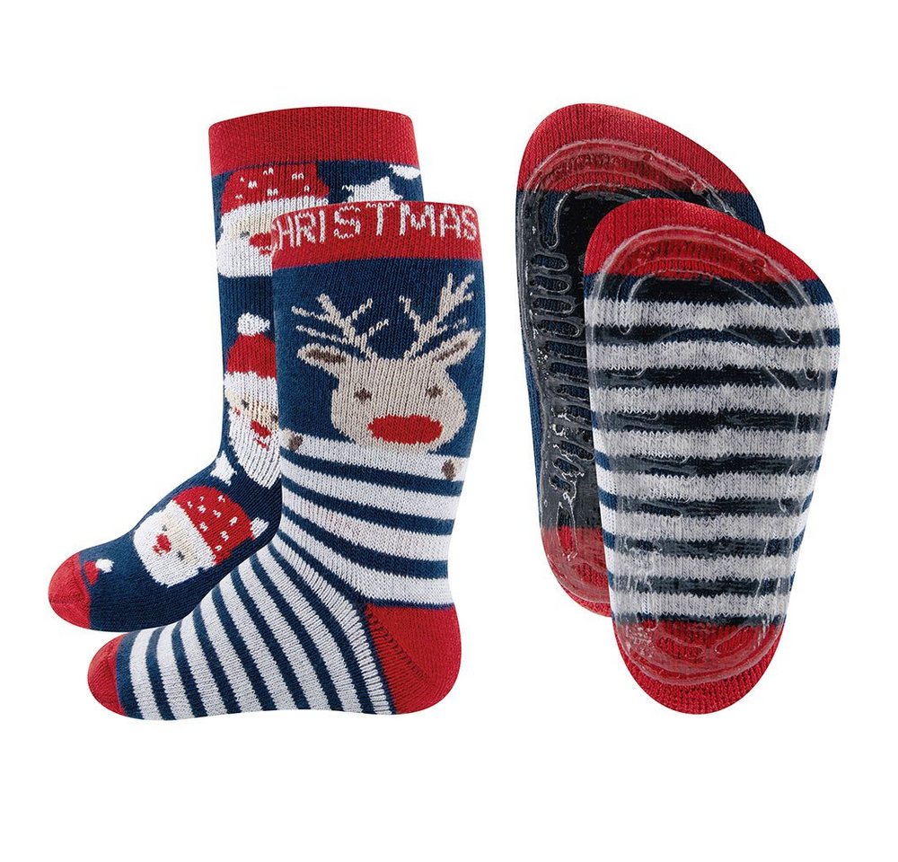 Ewers ABS-Socken Stoppersocken 2er Pack Weihnachten (2-Paar) von Ewers