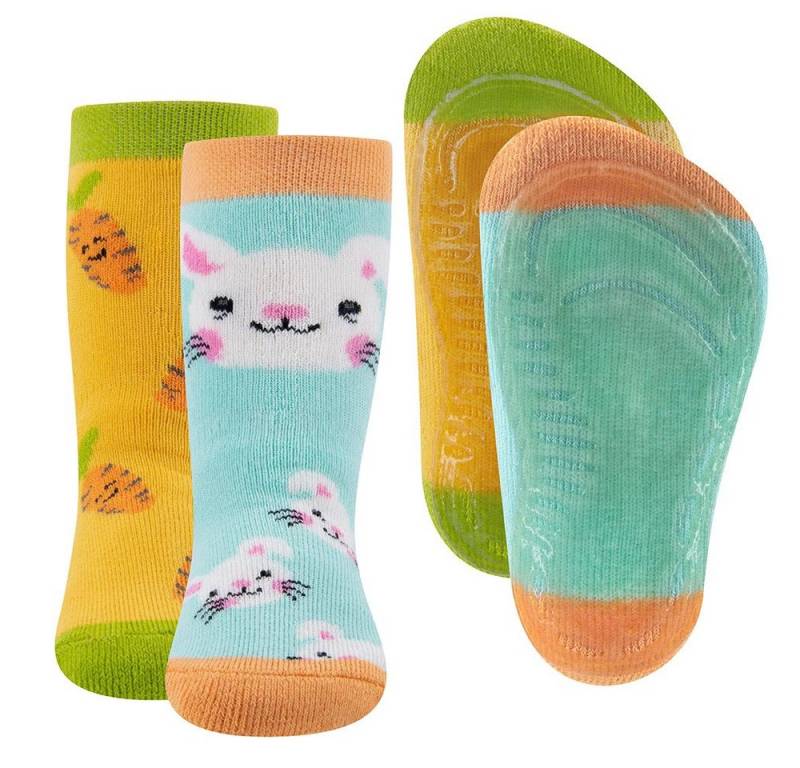 Ewers ABS-Socken Stoppersocken 2er Pack Hase/Karotten (2-Paar) von Ewers