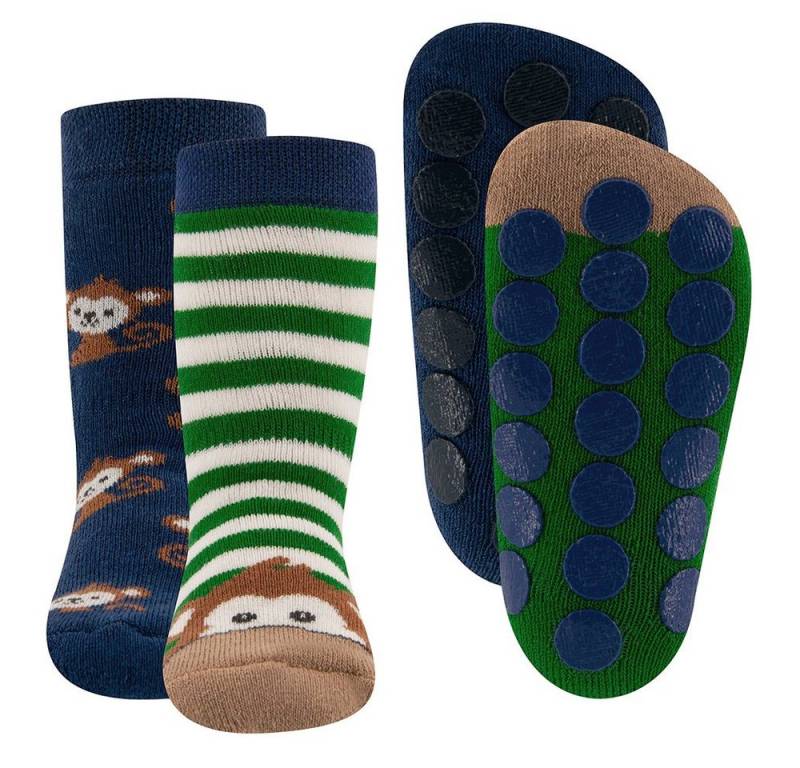 Ewers ABS-Socken Stoppersocken ABS 2er Pack Äffchen (2-Paar) von Ewers