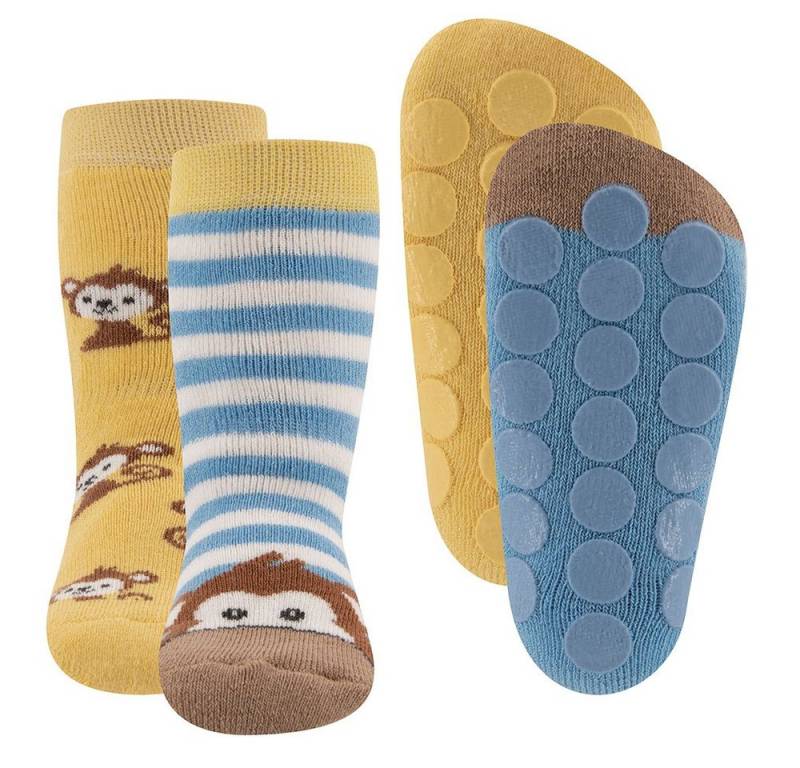 Ewers ABS-Socken Stoppersocken ABS 2er Pack Äffchen (2-Paar) von Ewers