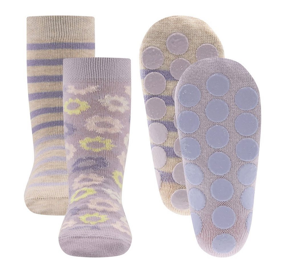 Ewers ABS-Socken Stoppersocken ABS 2er Pack Blümchen (2-Paar) von Ewers