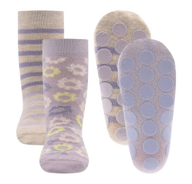 Ewers ABS-Socken Stoppersocken ABS 2er Pack Blümchen (2-Paar) von Ewers