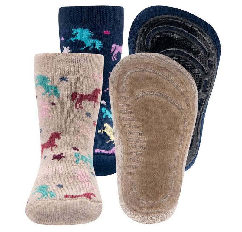 Ewers ABS-Socken Stoppersocken ABS 2er Pack Einhorn (2-Paar) von Ewers