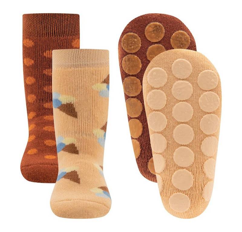 Ewers ABS-Socken Stoppersocken ABS 2er Pack Eis/Punkte (2-Paar) von Ewers