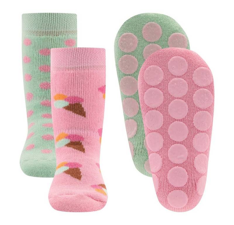 Ewers ABS-Socken Stoppersocken ABS 2er Pack Eis/Punkte (2-Paar) von Ewers