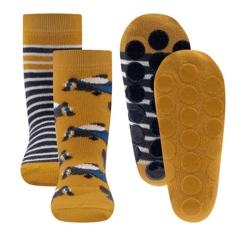 Ewers ABS-Socken Stoppersocken ABS 2er Pack Flugzeuge (2-Paar) von Ewers