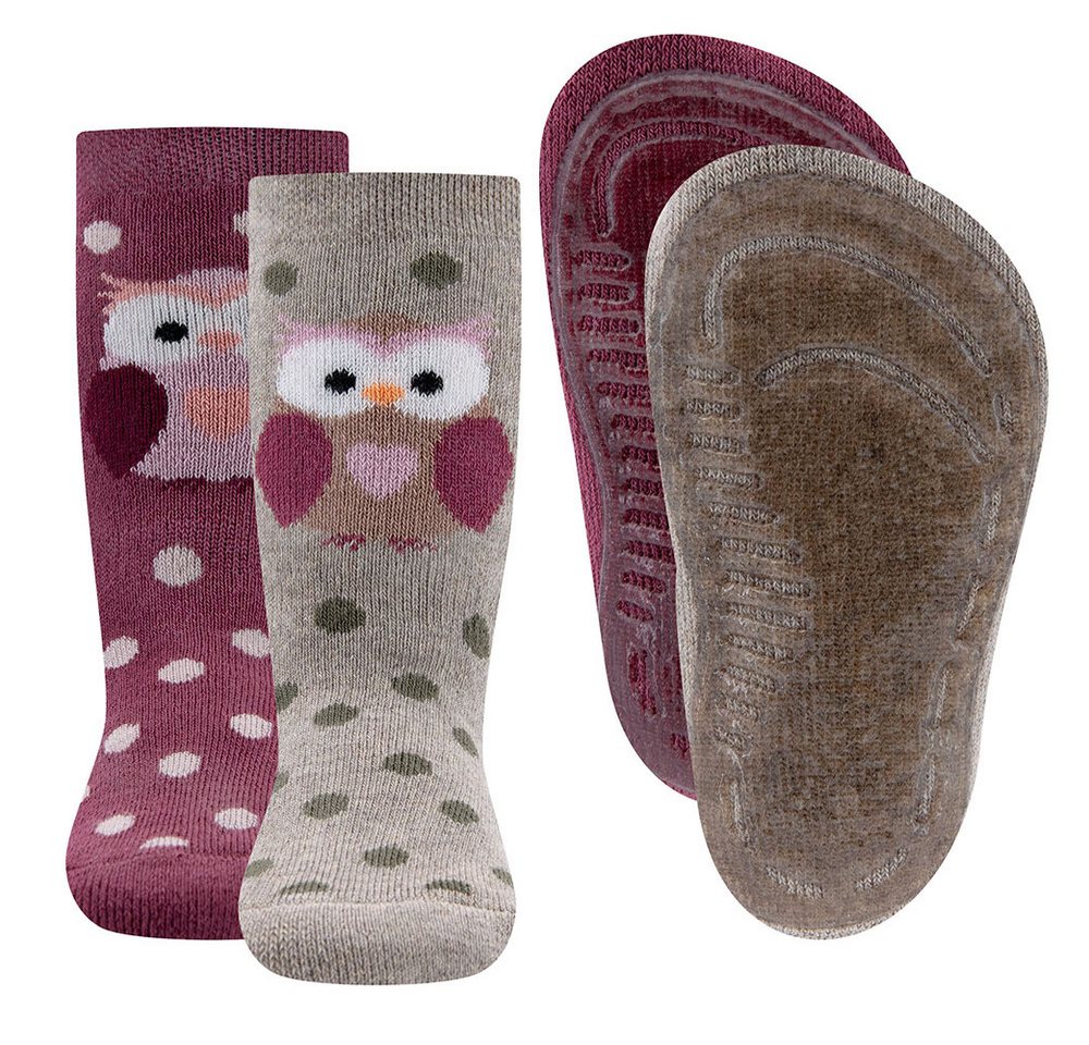 Ewers ABS-Socken Stoppersocken Eule 2er Pack (2-Paar) von Ewers
