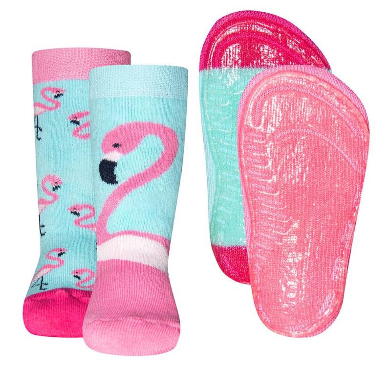 Ewers ABS-Socken Stoppersocken 2er Pack Flamingo (2-Paar) von Ewers