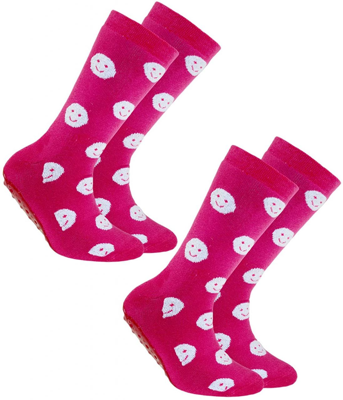 Ewers Anti Rutsch Socke Mädchen Smiley pink von Ewers