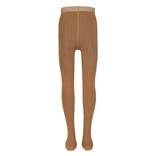 EWERS Baby- und Kinderstrumpfhose für Mädchen Rippe Rippstruktur, MADE IN EUROPE, Strumpfhose Baumwolle Uni Basic 122-128 von EWERS