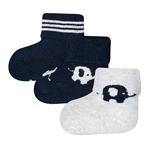 EWERS GOTS ORGANIC 3er Pack Newborn Babysocken für Mädchen und Jungen, MADE IN EUROPE, Bio-Baumwolle Baby Socken Erstling von EWERS