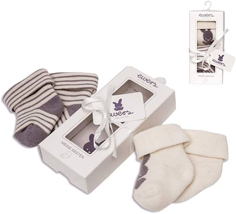 Ewers Geschenkbox Babysocken 2er Pack Plüsch von Ewers